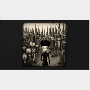 The Black Parade, in Folk Art Brut Style Posters and Art